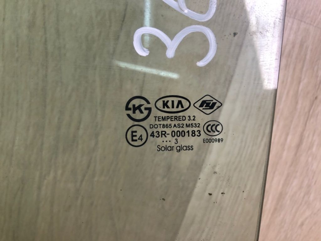 83410A7020 | Скло дверей задн. лів. KIA FORTE YD 12- - Фото 4