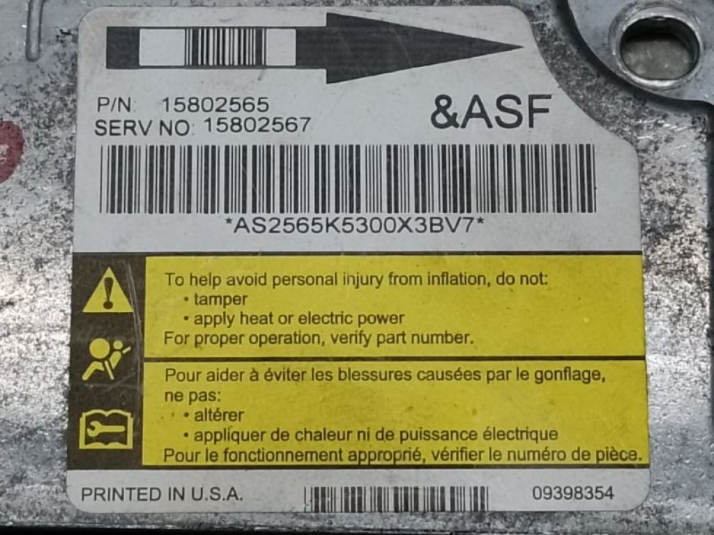 15907726 | Блок управления AIRBAG HUMMER H3 05-10 - Фото 4