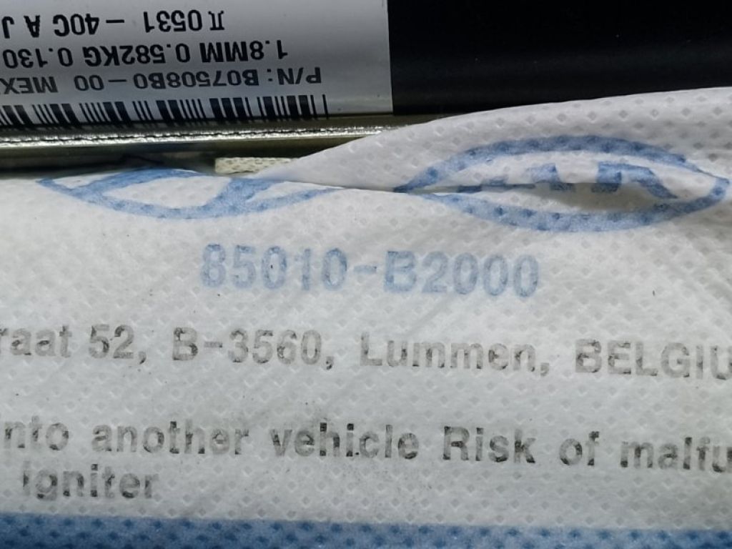 85010B2000 | Подушка безпеки (штора) лів. KIA SOUL PS 13-19 - Фото 2