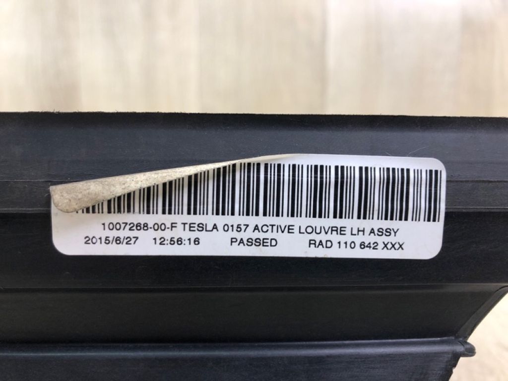 1007268-00-F | Жалюзі радіатора лів. TESLA MODEL S 12- - Фото 9