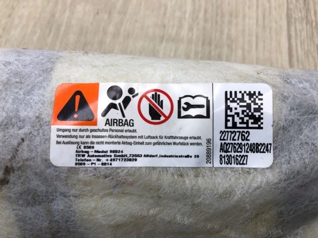 22772762 | Подушка безопасности в сиденье лев. CHEVROLET VOLT 10-15 - Фото 4