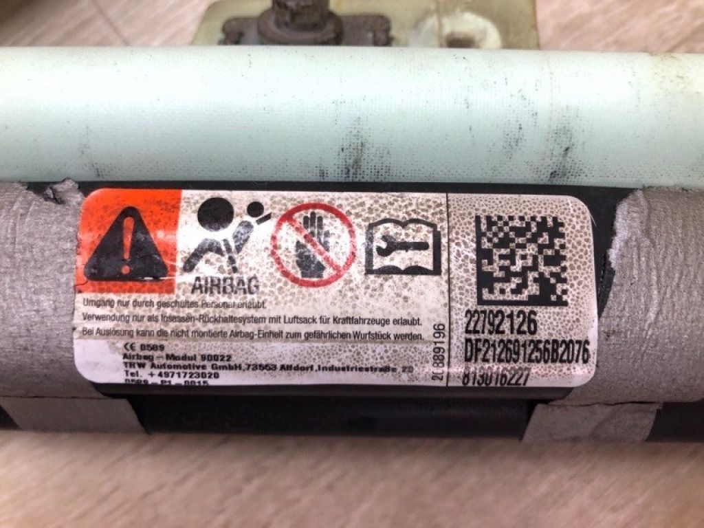 22792126 | Подушка безопасности (штора) левая CHEVROLET VOLT 10-15 - Фото 7