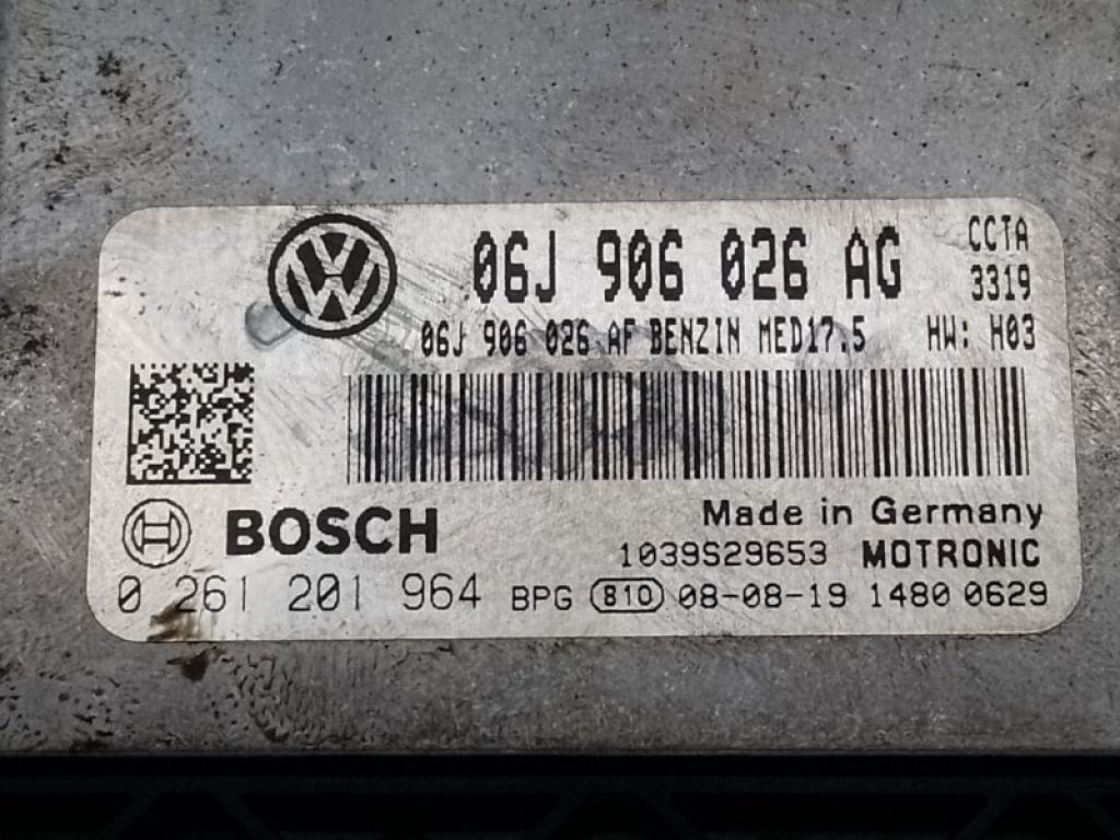 06J906026AG | Блок управления двигателем VOLKSWAGEN PASSAT CC 08-12 - Фото 4