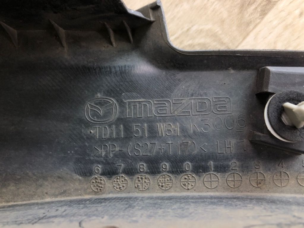 TD11-51-W30F | Накладка крила (розширювач арки) передня ліва MAZDA CX-9 06-16 - Фото 7
