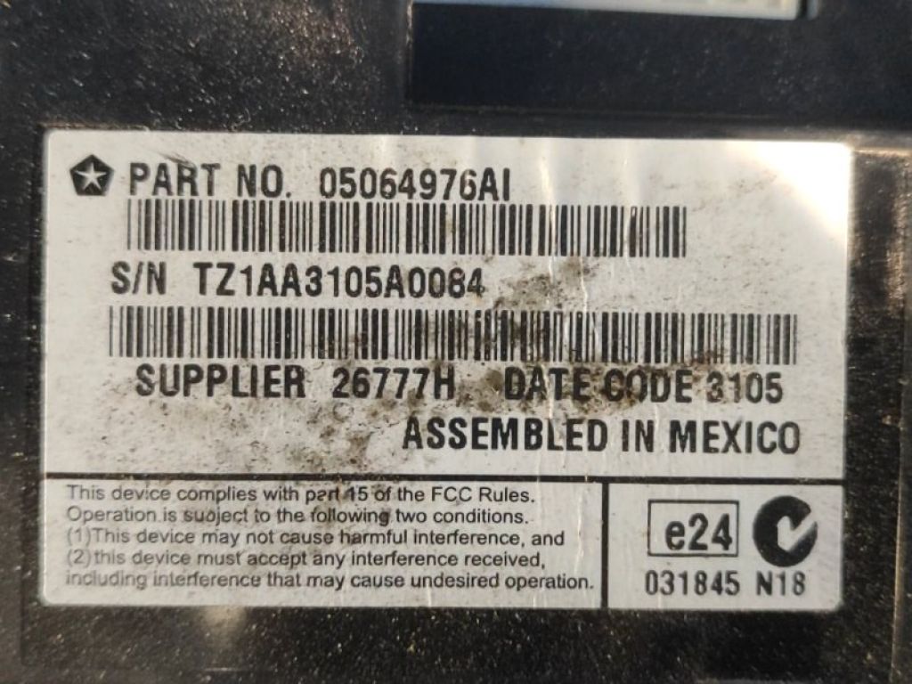 05064976AI | Блок управления мультимедиа DODGE JOURNEY 08-20 - Фото 6