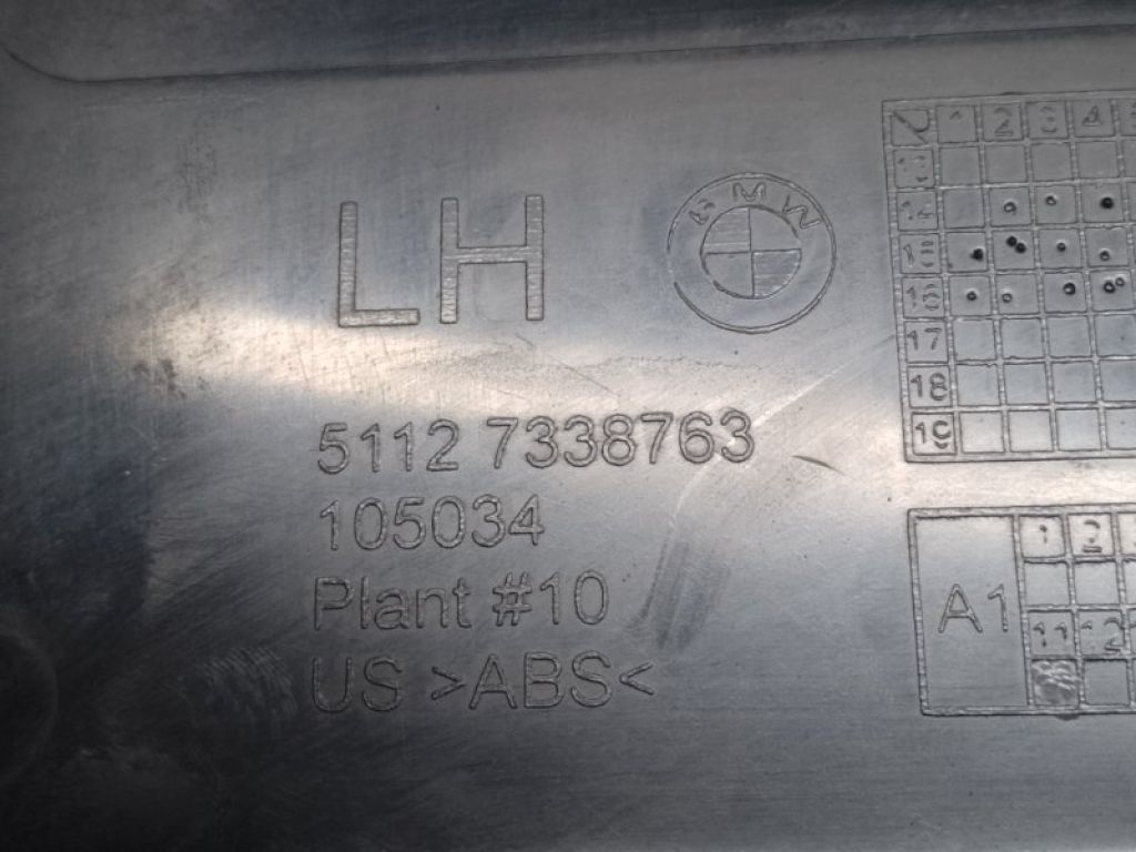 51127338763 | Кронштейн заднього бампера лів. BMW X3 (F25) 11-17 - Фото 3