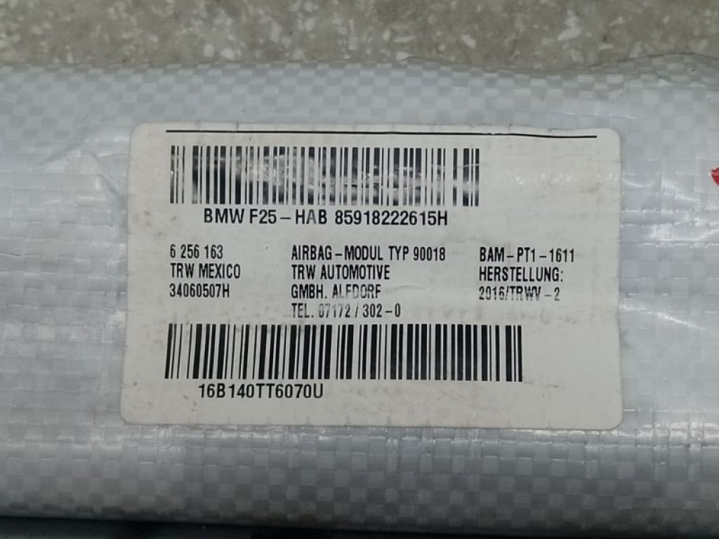 72129182226 | Подушка безпеки (штора) BMW X3 (F25) 11-17 - Фото 3