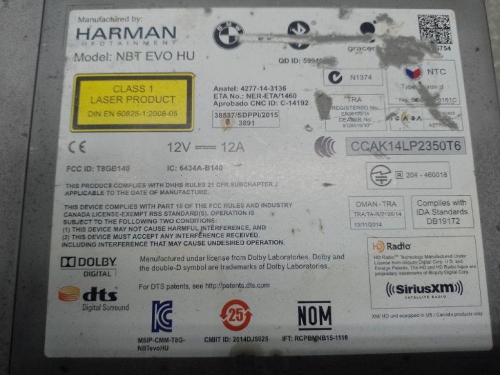 65125A28B06 | магнітола BMW X3 (F25) 11-17 - Фото 7