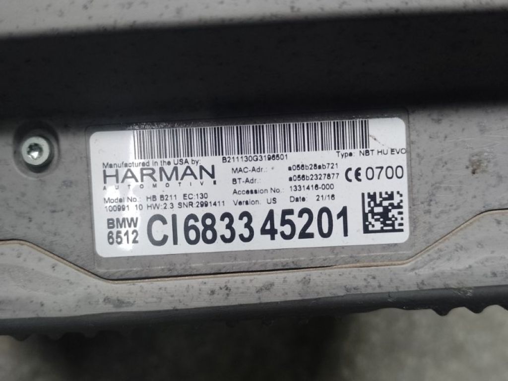 65125A28B06 | магнітола BMW X3 (F25) 11-17 - Фото 8