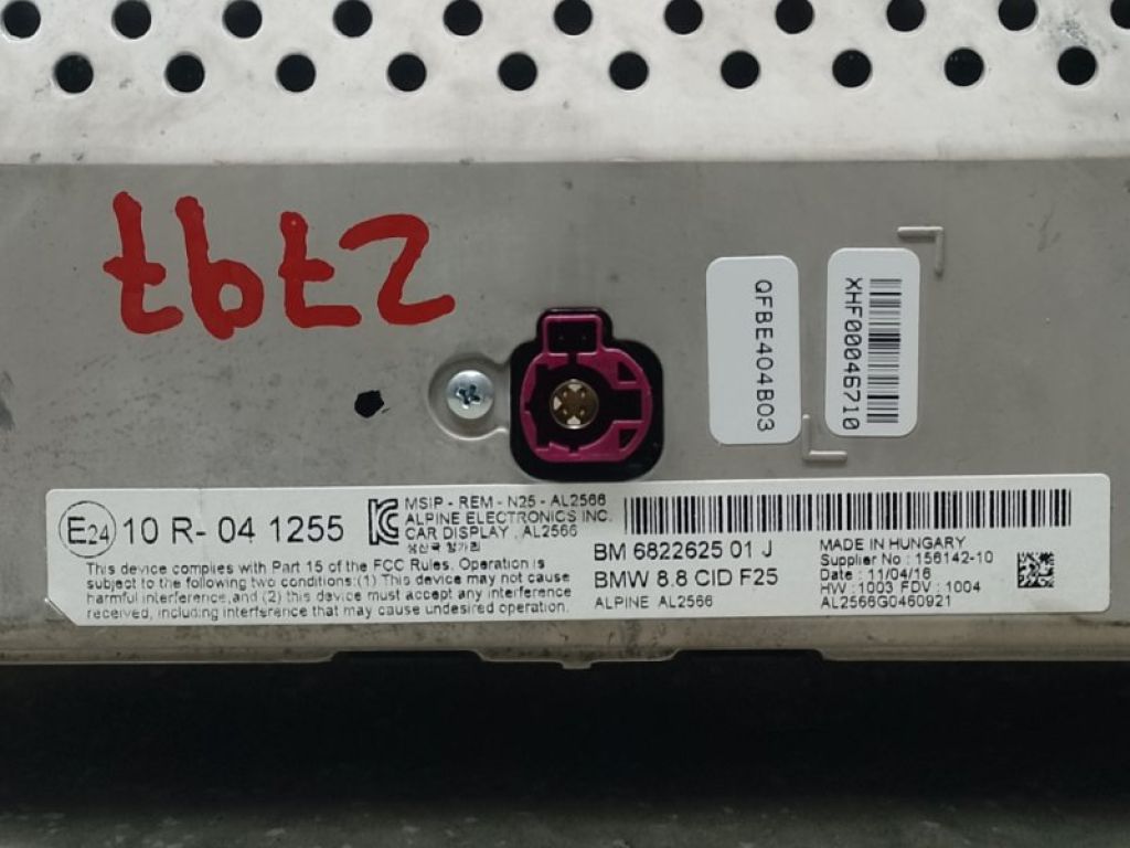 65506822625 | монітор BMW X3 (F25) 11-17 - Фото 4