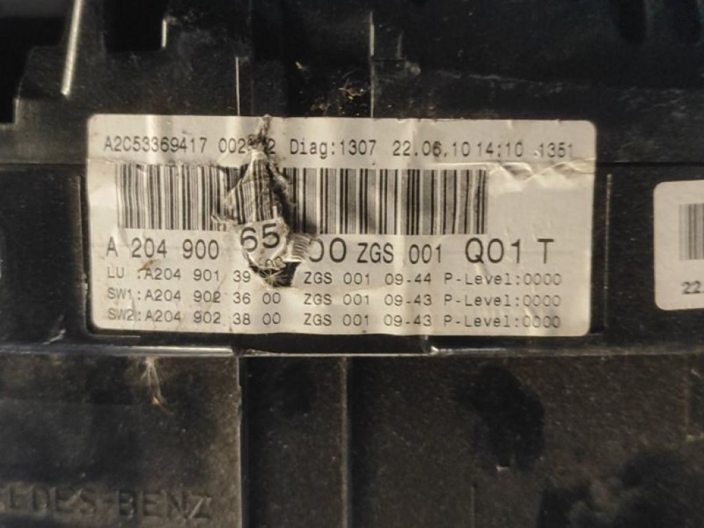 A2049006500 | Панель приладів MERCEDES GLK-CLASS X204 08-15 - Фото 7