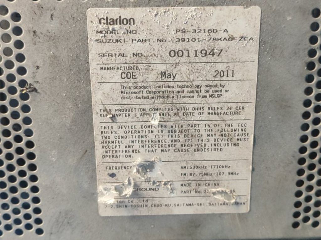 39510-76K00 | Блок керування мультимедіа SUZUKI GRAND VITARA 05-15 - Фото 7