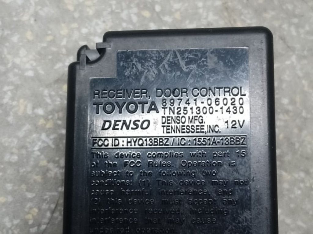 8974106020 | Блок управления центральным замком TOYOTA CAMRY 40 06-11 - Фото 4