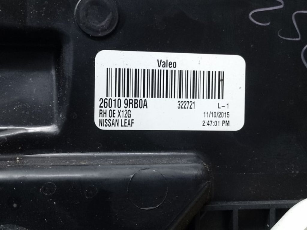 260109RB0A | Фара прав. NISSAN LEAF 10-17 - Фото 4