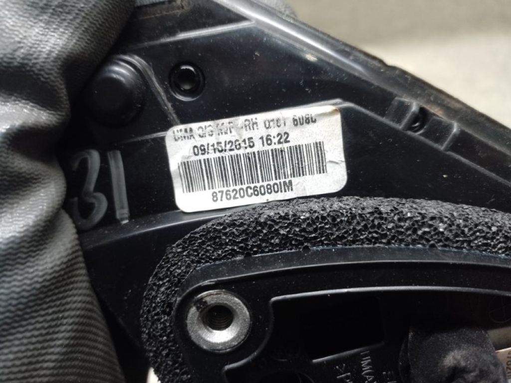 87620C6080 | Дзеркало прав. KIA SORENTO UM 14- - Фото 5