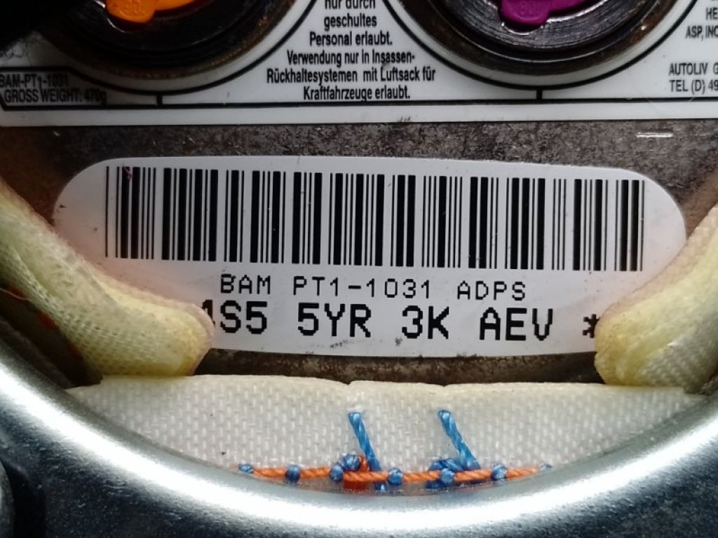 1RU53JXWAK | Подушка безопасности в руль FIAT 500 (312/FF) 07-19 - Фото 5