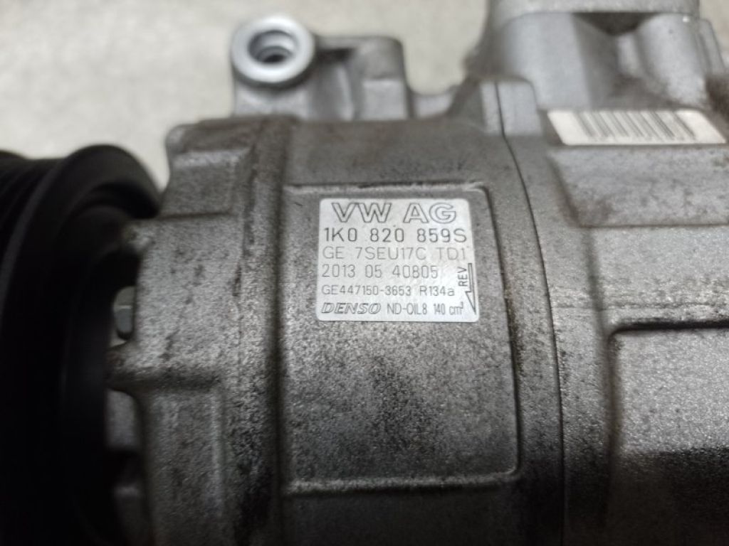 1K0820859S | Компресор кондиціонера VOLKSWAGEN PASSAT B7 11-15 - Фото 6