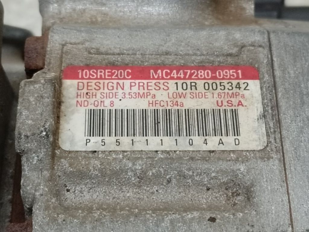 55111104AD | Компресор кондиціонера CHRYSLER TOWN &amp, COUNTRY (RT) - Фото 6