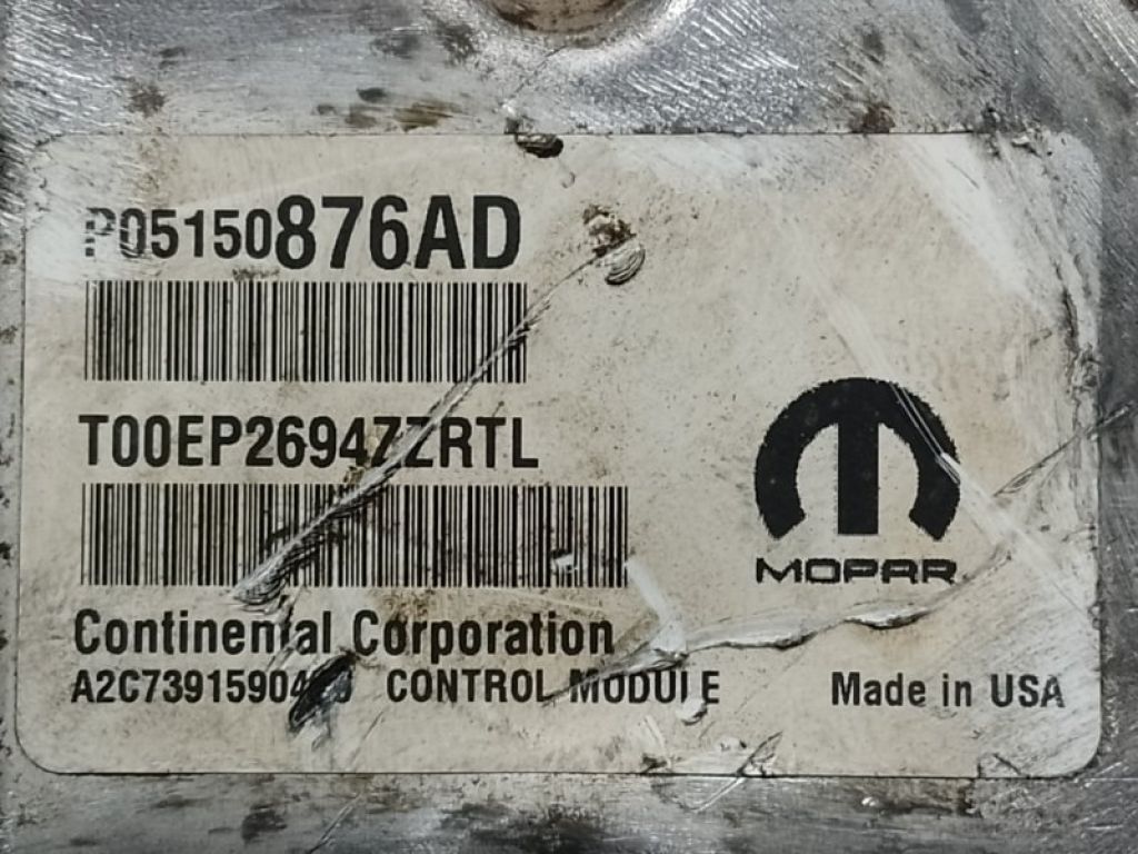 5150876AD | Блок керування двигуном CHRYSLER TOWN &amp, COUNTRY (RT) - Фото 3