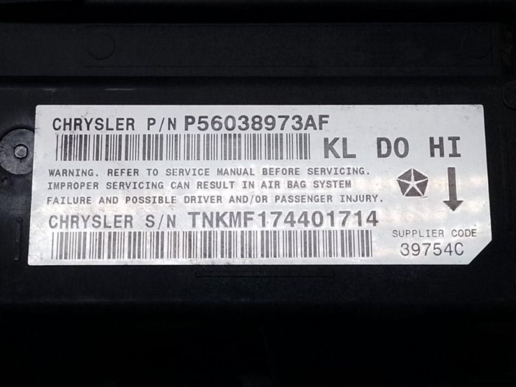 56038973AD | Блок керування AIRBAG JEEP CHEROKEE 14- - Фото 4