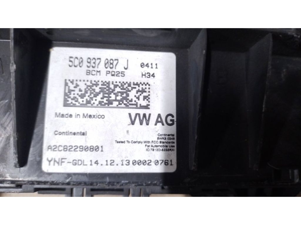 7E0 937 190 Z2F | Блок комфорту VOLKSWAGEN JETTA USA 10-17 - Фото 4