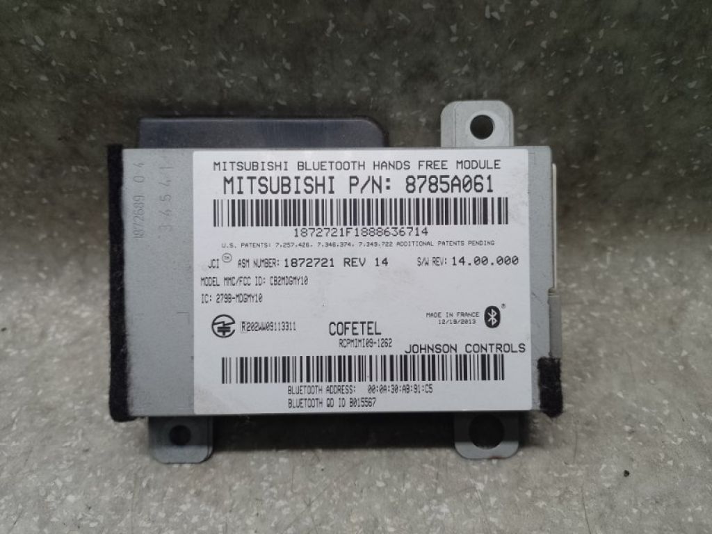 8785A081 | Блок управления блютуз MITSUBISHI ASX / OUTLANDER SPORT 10-21
