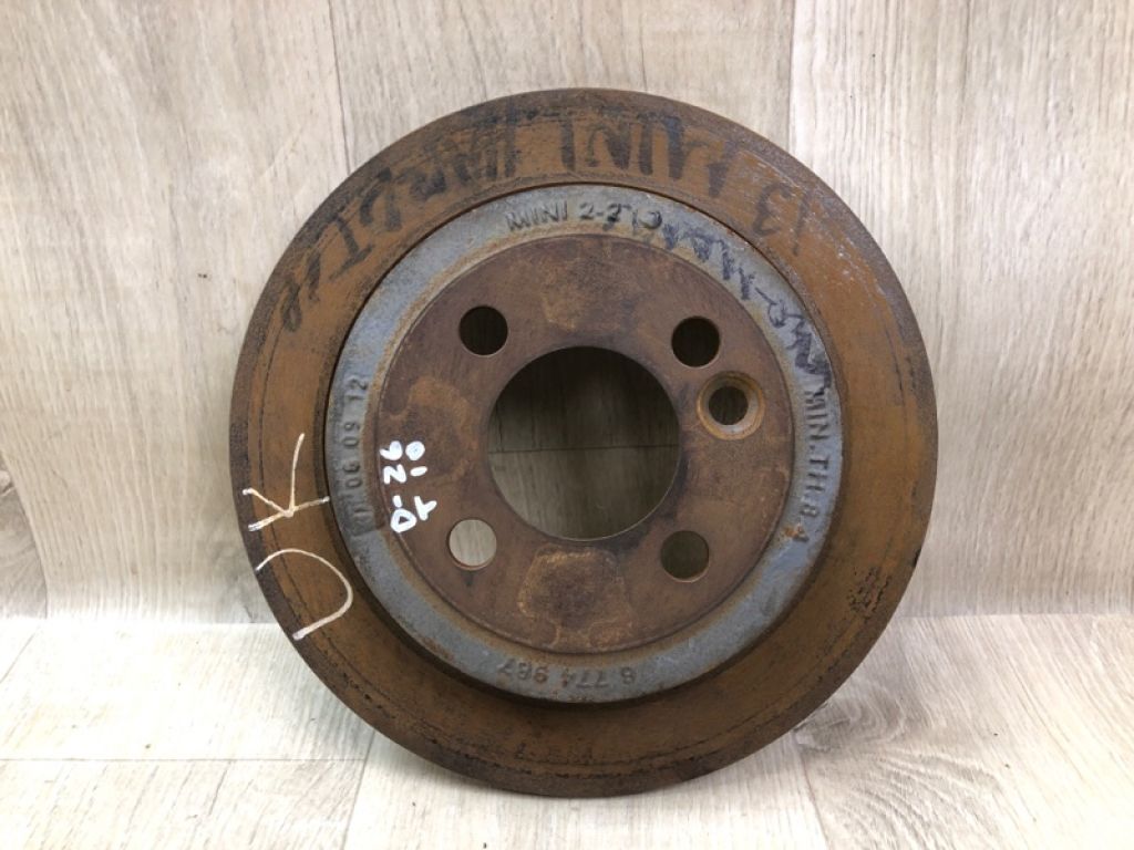 34 21 6 774 987 | Гальмівний диск задній MINI COOPER S R56 06-14