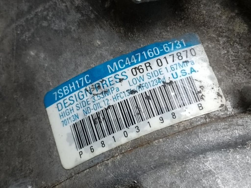 68103198AB | Компресор кондиціонера JEEP CHEROKEE 14- - Фото 5