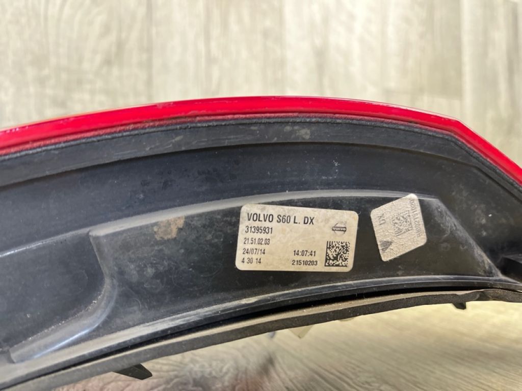 31395931 | Ліхтар зовнішній задн. прав. VOLVO S60 13-18 - Фото 5