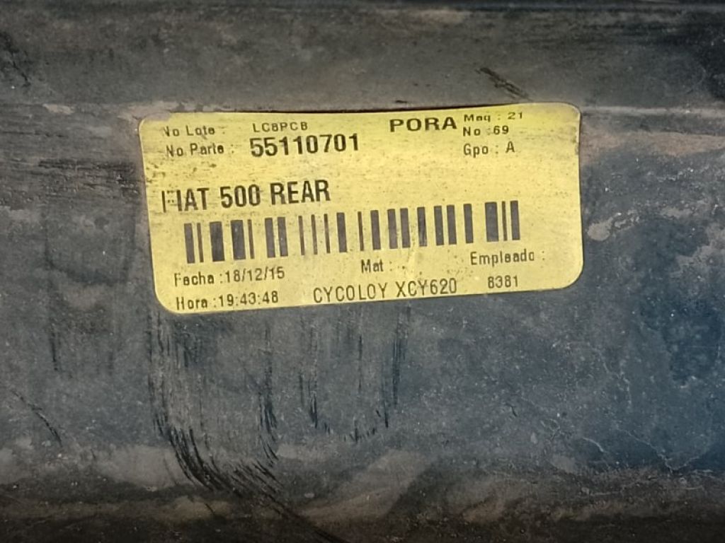 68206901AB | Бампер задній FIAT 500 (312/FF) 07-19 - Фото 7