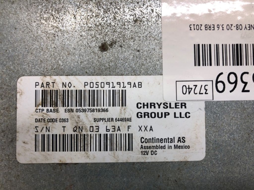 5091 919AA | магнітола DODGE JOURNEY 08-20 - Фото 6