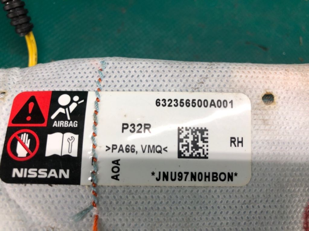 KHEH0-6FK0A | Подушка безпеки в сидінні прав. NISSAN X-TRAIL/ROGUE T32 13-20 - Фото 3