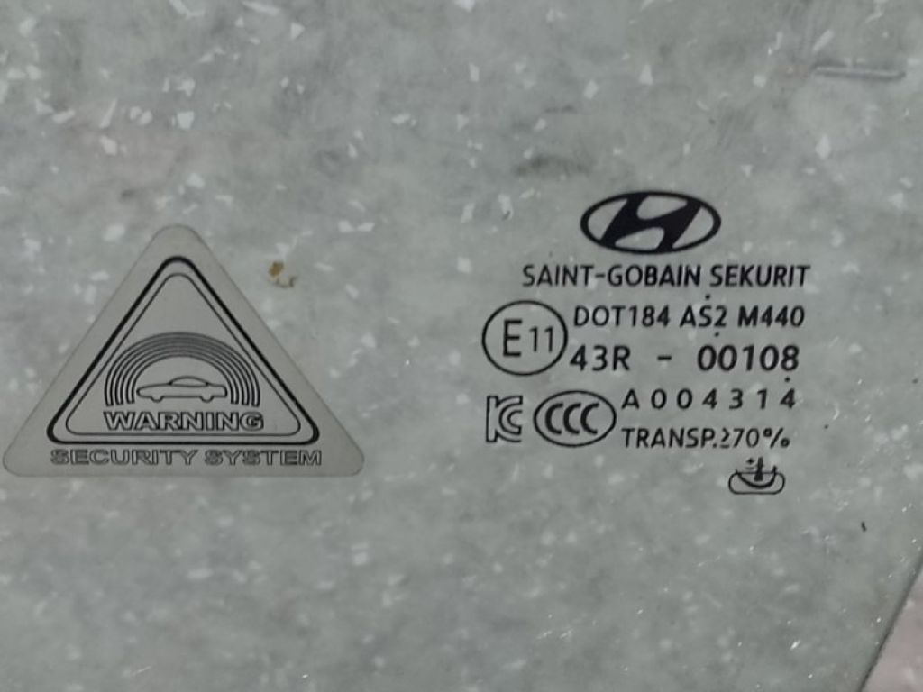 82410D3030 | Стекло двери передн. лев. HYUNDAI TUCSON TL 15-20 - Фото 2