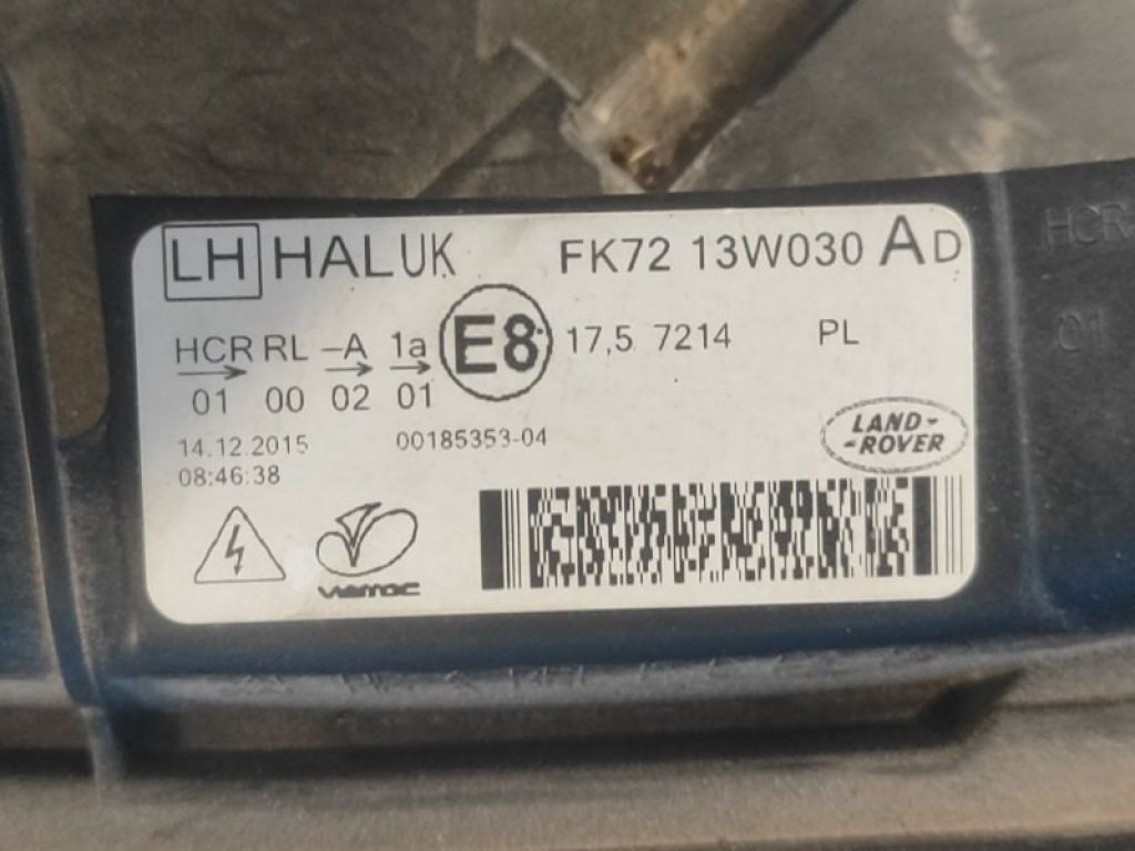 FK72-13W030-AD | Фара передн. лів. LAND ROVER DISCOVERY Sport 15-19 - Фото 8