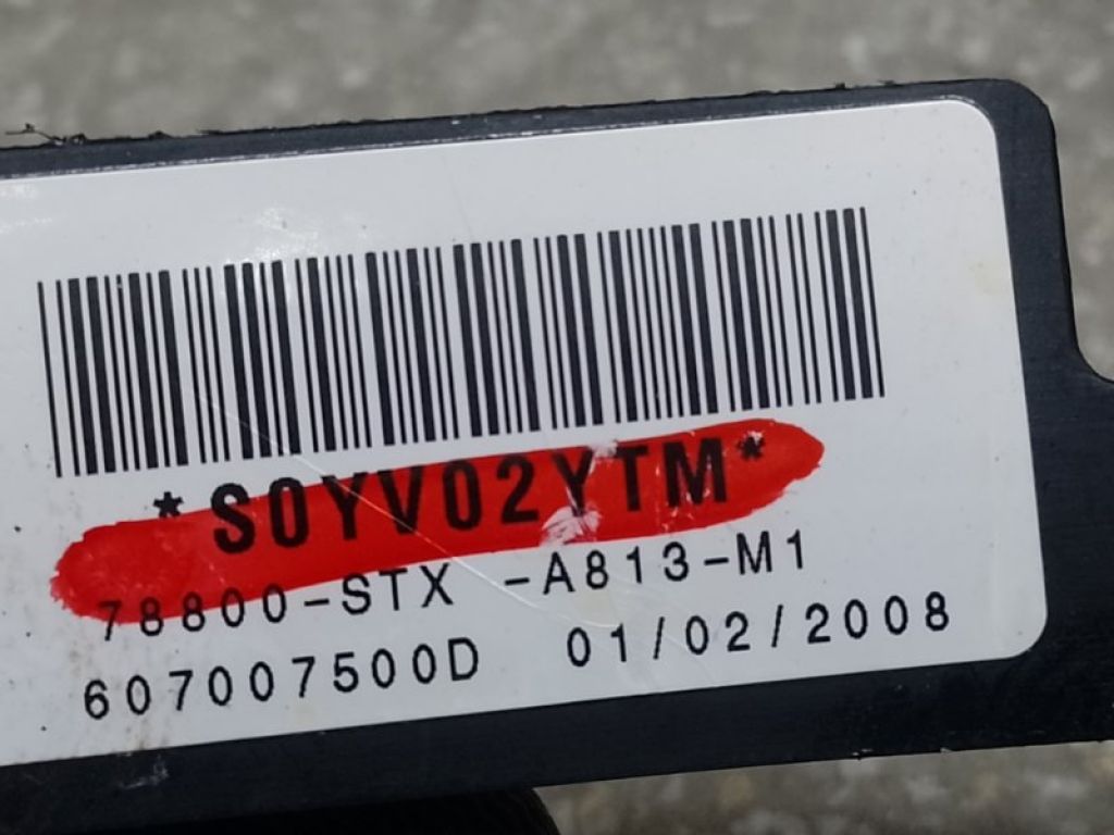 78870-STX-A82 | Подушка безопасности (штора) прав. ACURA MDX (YD2) 06-13 - Фото 2