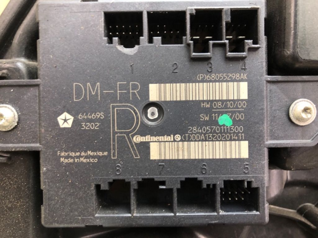 68079 286AA | Склопідйомник передн. прав. JEEP GRAND CHEROKEE 11-22 - Фото 9