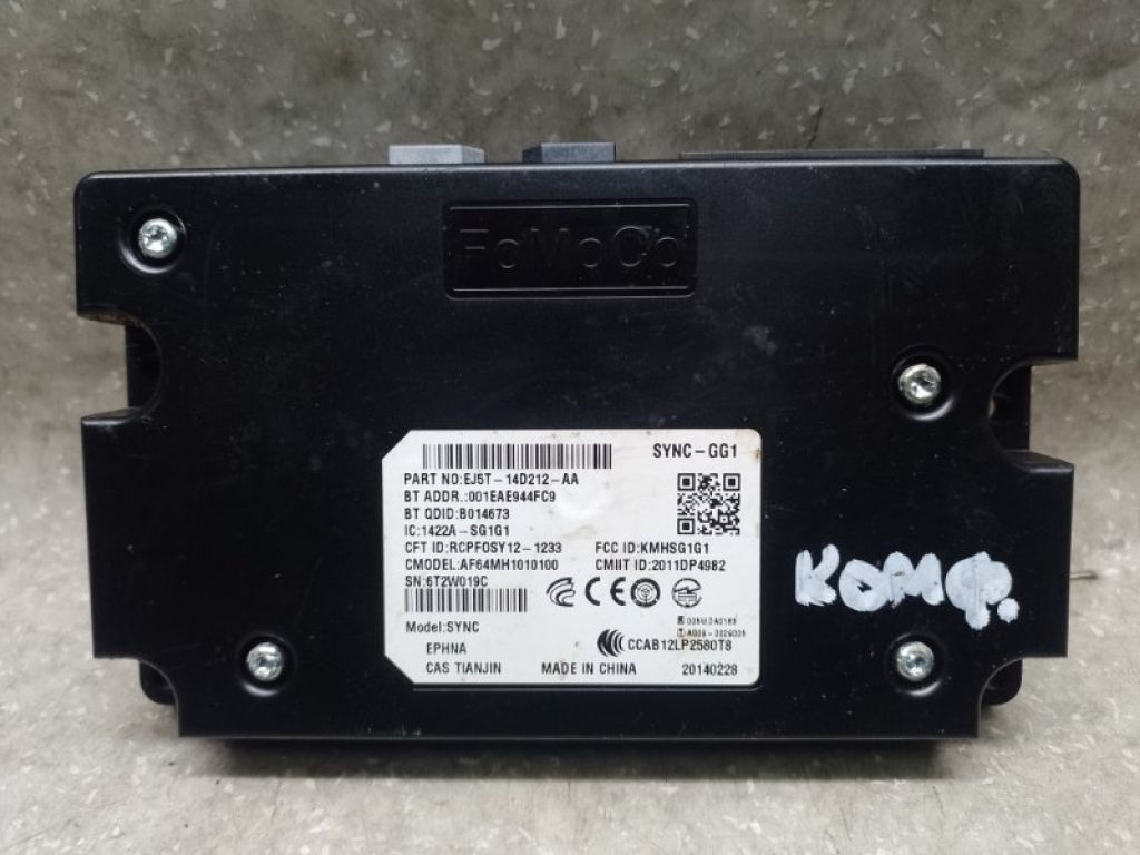 EJ5Z-14D212-BA | Блок комфорта FORD ESCAPE 12-19