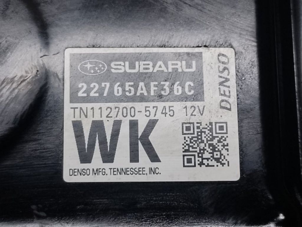 22765AF36C | Блок керування двигуном SUBARU OUTBACK BS 14-21 - Фото 4