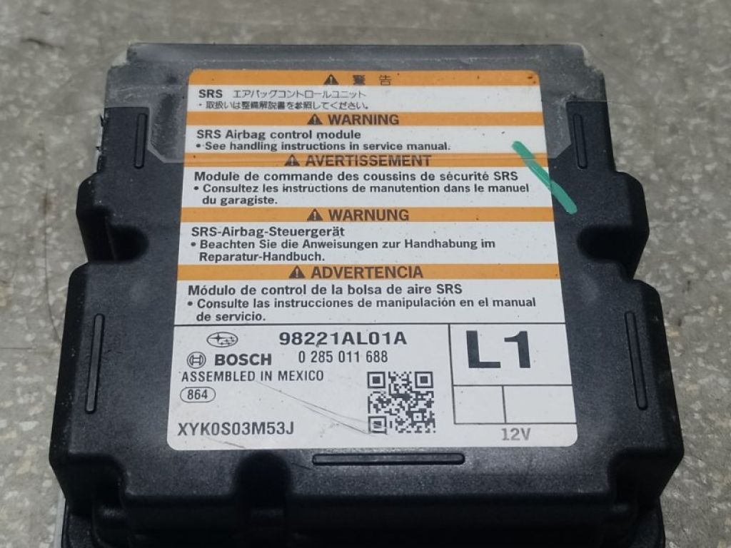 98221AL01A | Блок керування AIRBAG SUBARU OUTBACK BS 14-21 - Фото 4