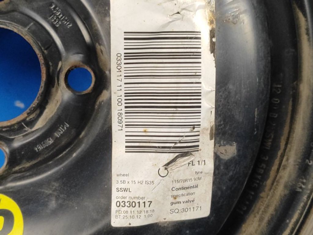 36 11 1 509 164 | Колісний диск (докатка) MINI COOPER S R56 06-14 - Фото 2