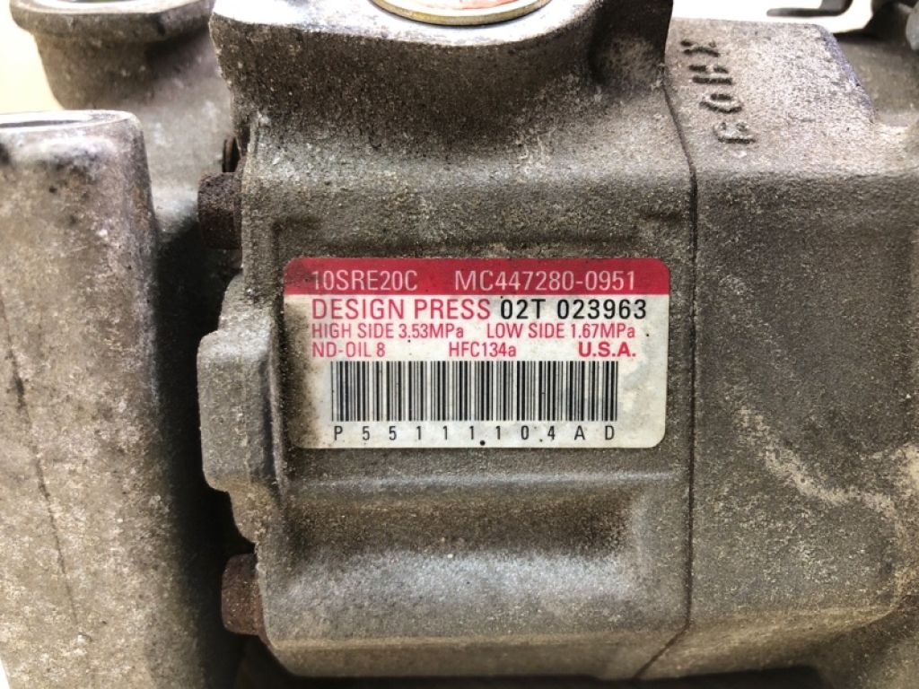 55111 104AD | Компресор кондиціонера CHRYSLER TOWN &amp, COUNTRY (RT) - Фото 8
