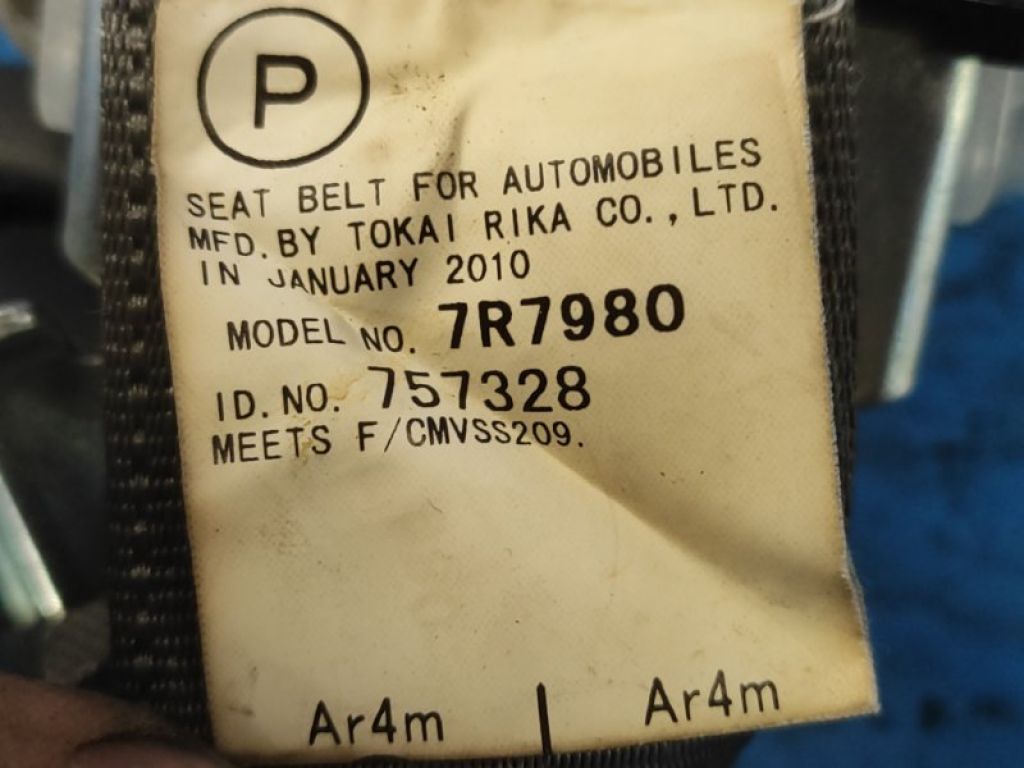 7336047060B0 | Ремень безопасности задний левый TOYOTA PRIUS - 30 09-17 - Фото 7