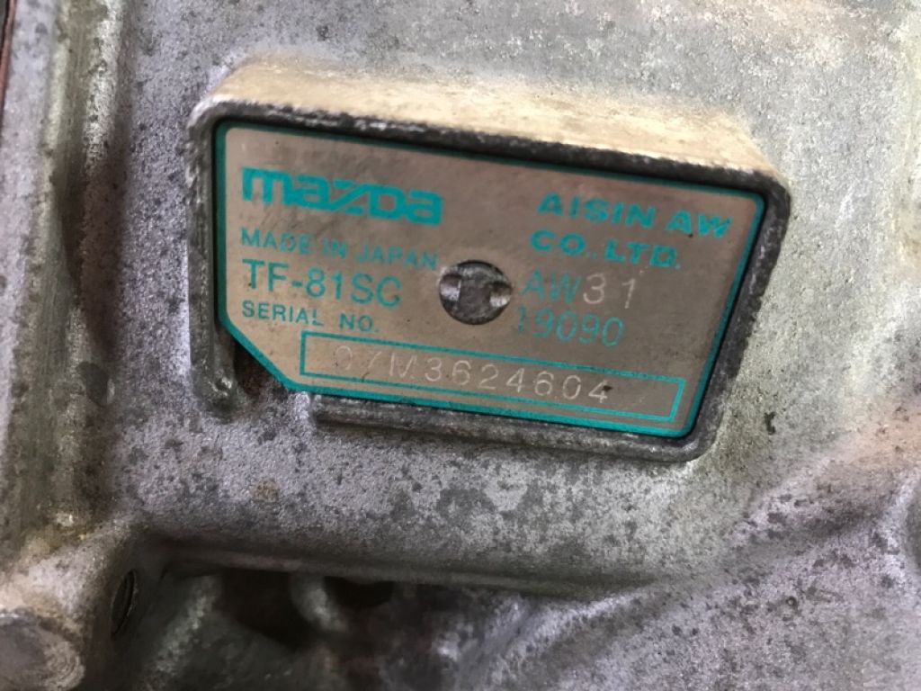 TF81SC | Автоматична трансмісія MAZDA CX-7 06-12 - Фото 9