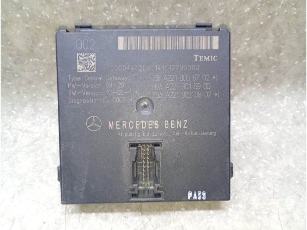 A2219006702 | Блок электронный MERCEDES S-CLASS W221 06-13