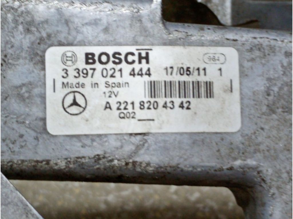 A2218204342 | Трапеция стеклоочистителей левая MERCEDES S-CLASS W221 06-13 - Фото 3
