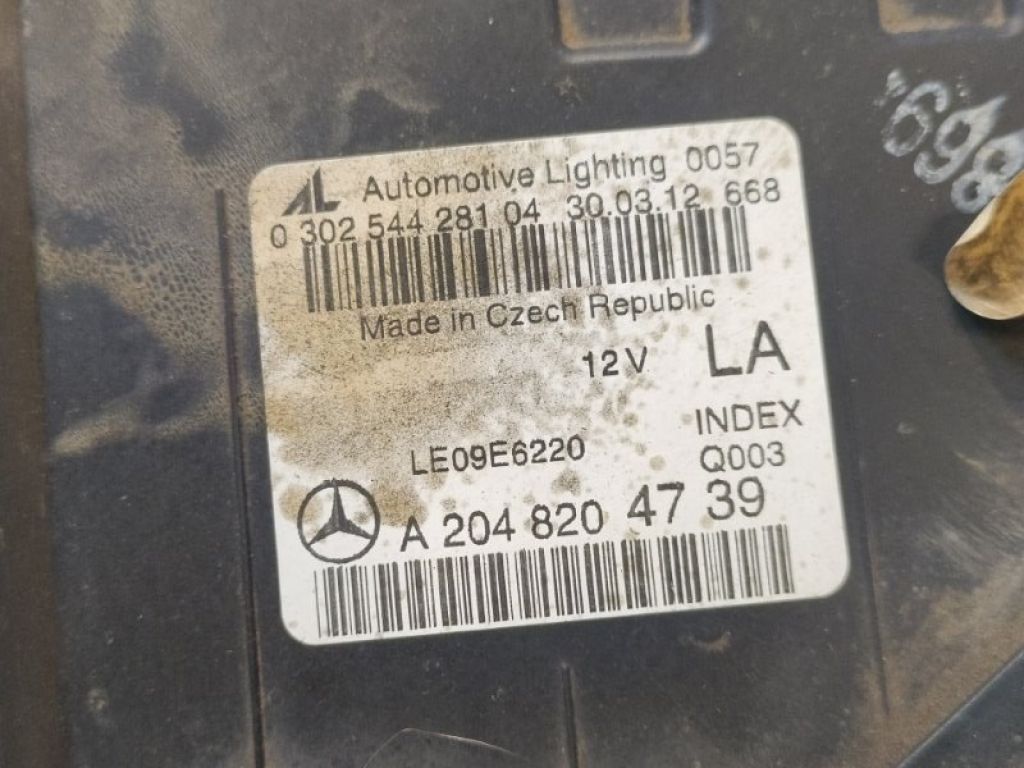 A2048204739 | Фара левая MERCEDES C-CLASS W204 07-14 - Фото 7