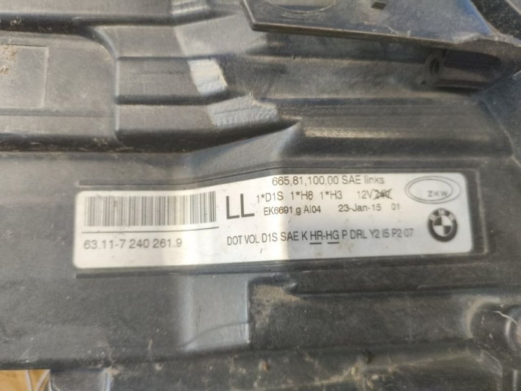 63117240245 | Фара левая BMW 3 SERIES (E90-E93) 2005–2014 - Фото 6