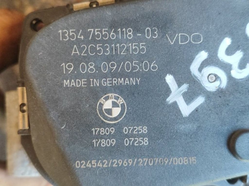 13547556118 | Дросельна заслінка BMW 3 SERIES (E90-E93) 2005–2014 - Фото 4