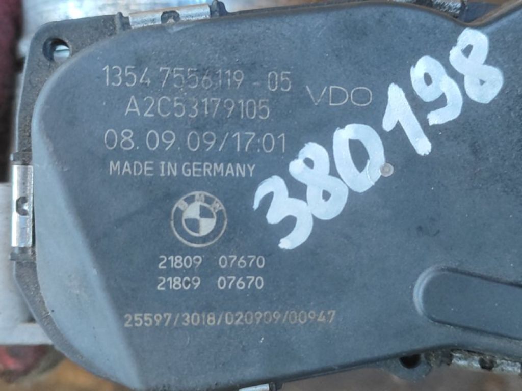 13547556119 | Дроссельная заслонка BMW 3 SERIES (E90-E93) 2005–2014 - Фото 6
