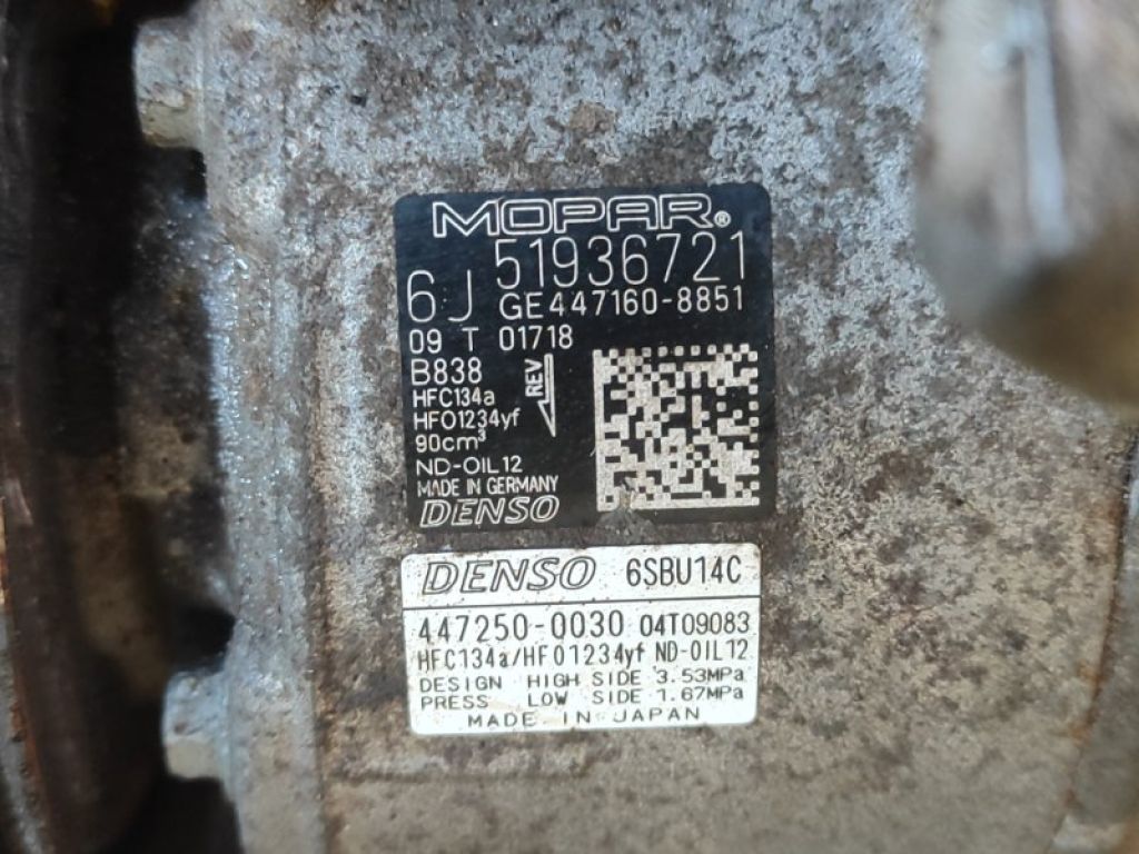 68245074AA | Компрессор кондиционера JEEP RENEGADE (BU) 14- - Фото 6